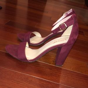 Burgundy 3 inch Heels